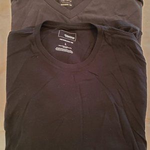 Two Long Sleeve Sonoma Tee's Black Large